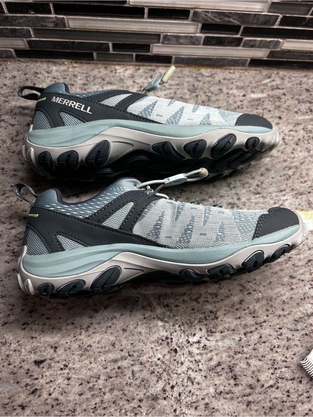 Merrell Women's Teal Blue Accentor 3 E mesh stretch Trail Sneakers size 8.5 NWOB - Picture 5 of 9